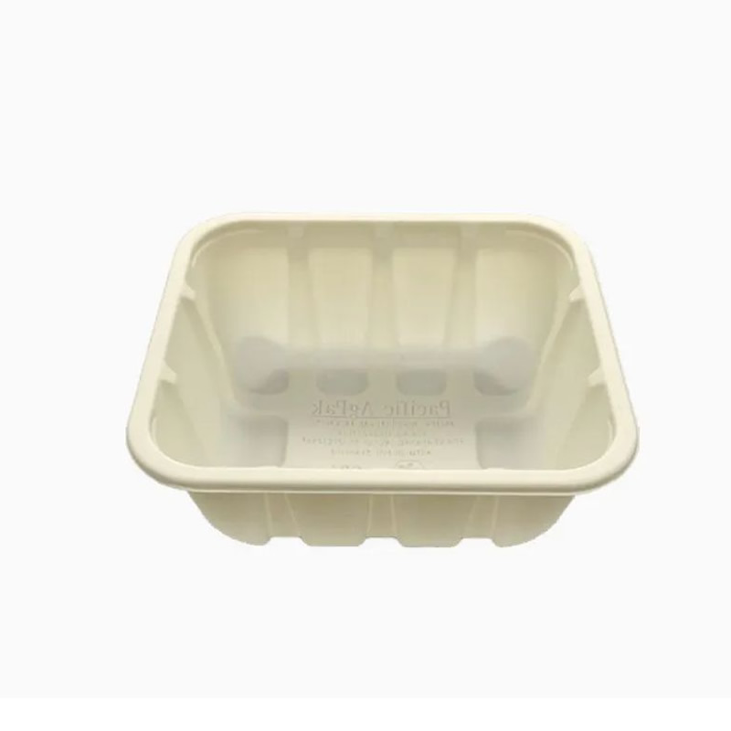 BPA-freie Pilzverpackungsbox, Einweg-Pilztablett, biologisch abbaubare Maisstärke-Pilzbox