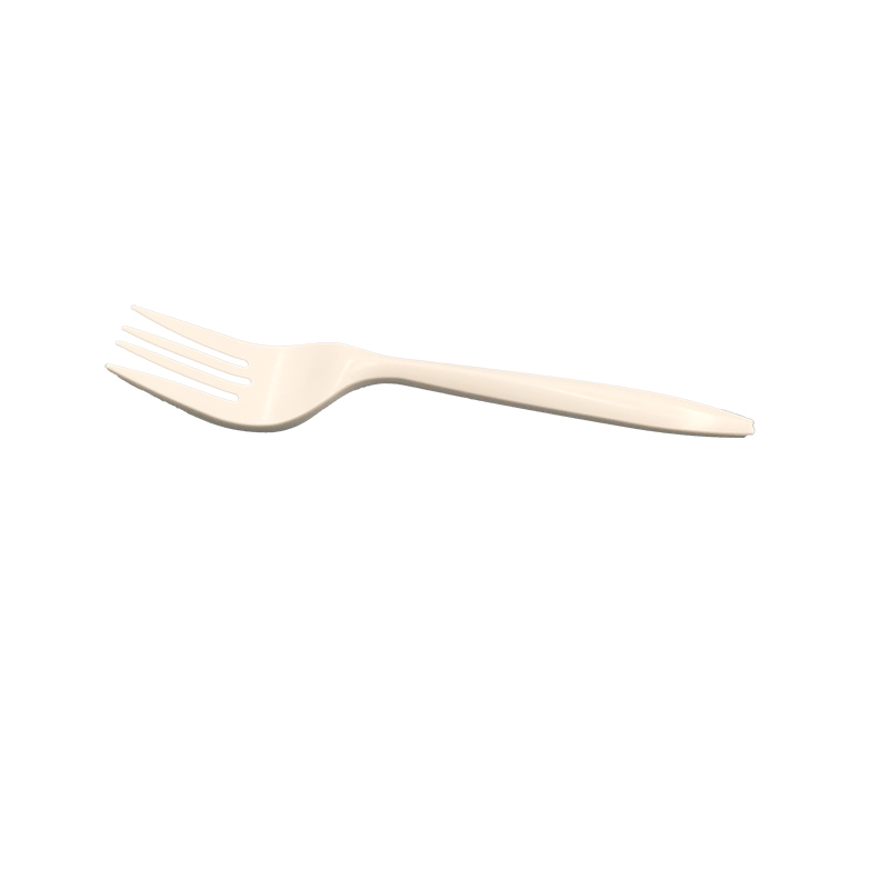 Biodegradable Corn Starch Fork Environmental Protection And Degradable Tableware Disposable Fork LHC-23